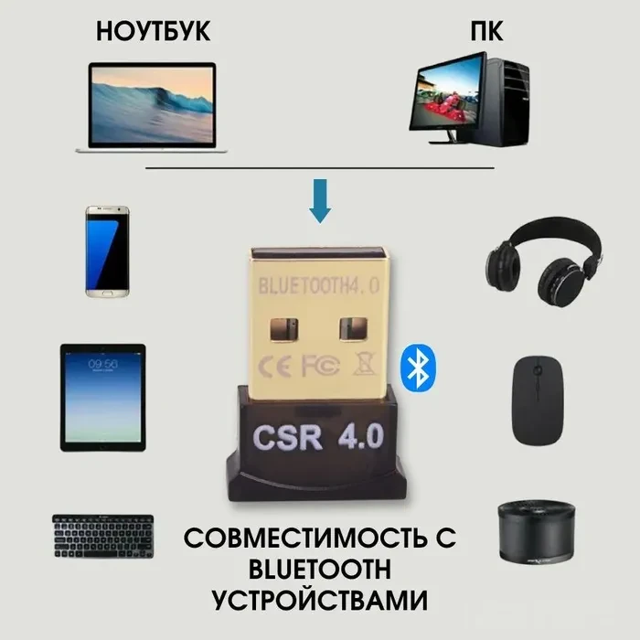 Адаптер USB2.0 - Bluetooth v4.0 555721 - фото 2 - id-p225058991