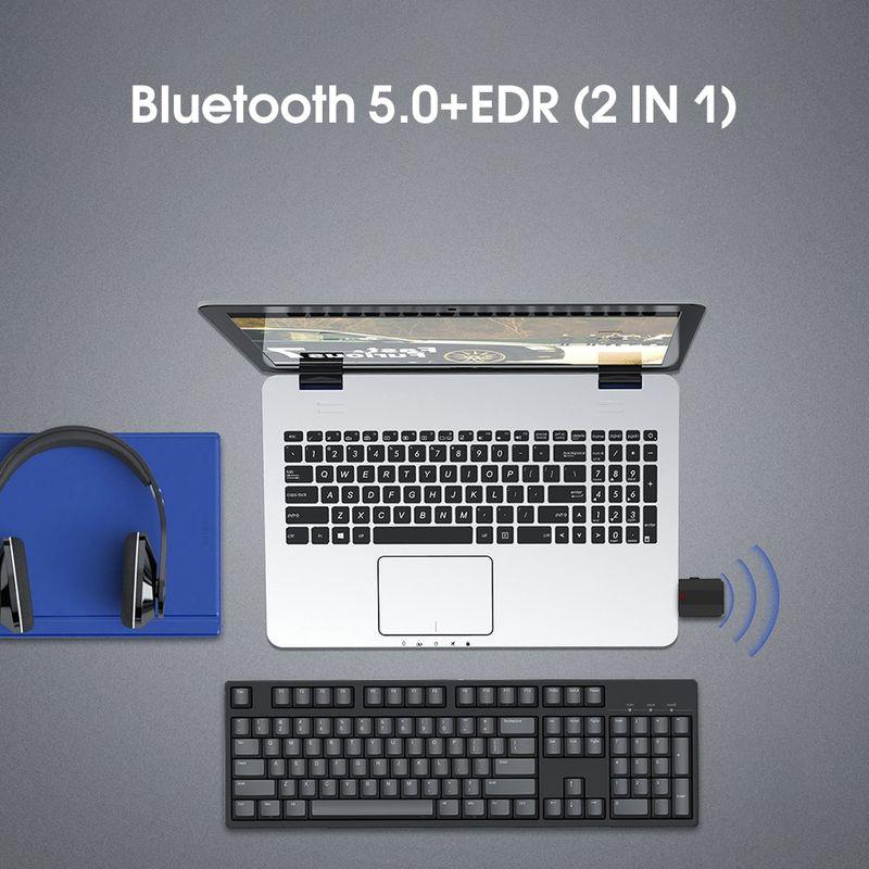 Беспроводной аудио адаптер Bluetooth 5.0 RX/TX, BT-600, черный 556171 - фото 7 - id-p225058993