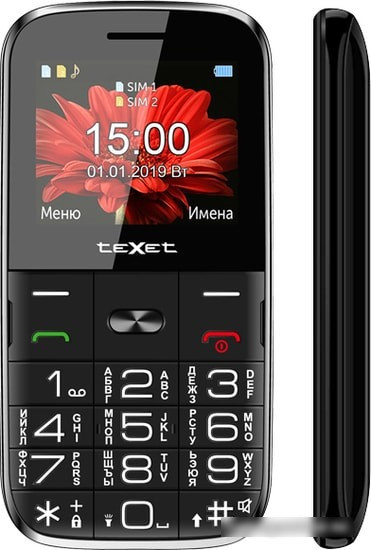 Мобильный телефон TeXet TM-B227 (черный) - фото 2 - id-p225058518