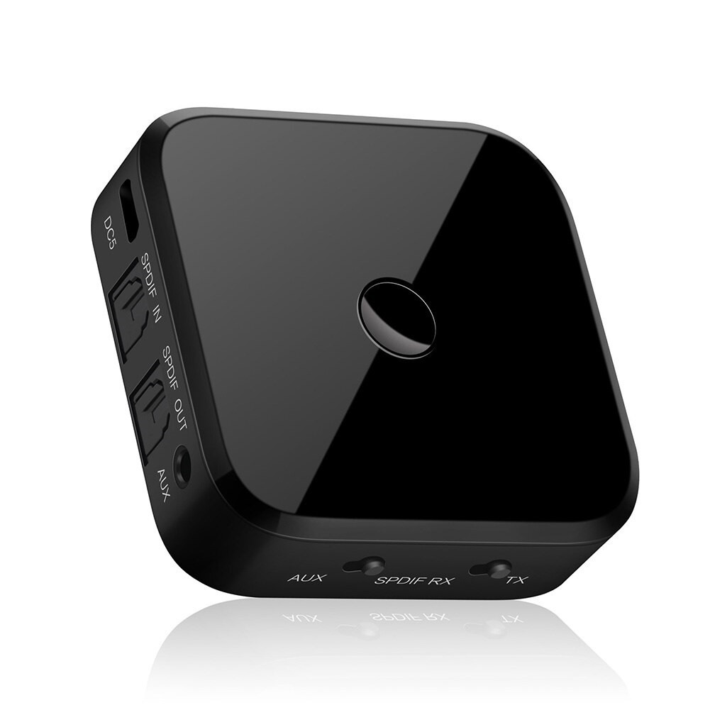 Универсальный аудио адаптер RX/TX Bluetooth v5.0 - оптика (Toslink/SPDIF) - jack 3.5mm (AUX), TX16, черный - фото 9 - id-p225058995