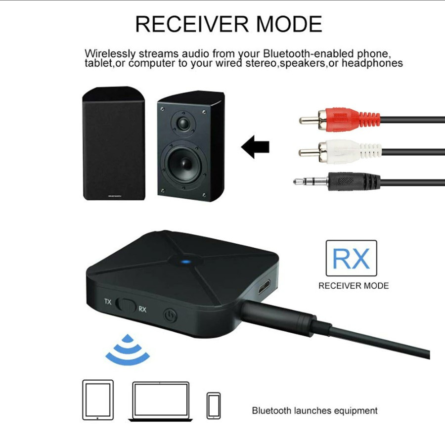 Беспроводной аудио адаптер Bluetooth v4.2 RX/TX приемник-передатчик KN319, черный 556221 - фото 4 - id-p225058996