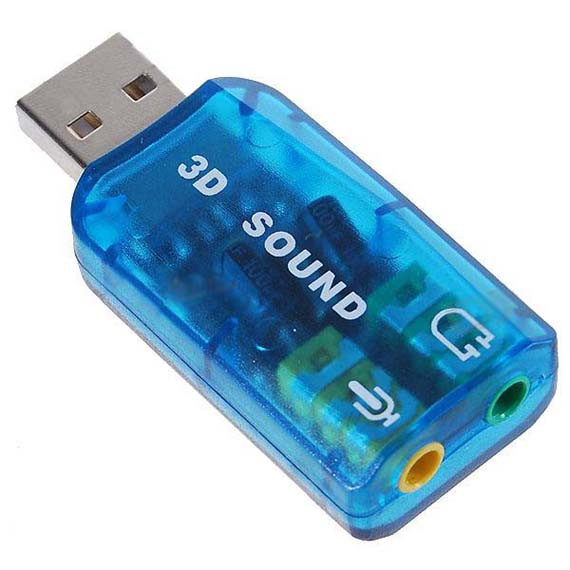 Звуковой адаптер - внешняя звуковая карта USB 3D 2.1/5.1-канальная 555730 - фото 2 - id-p225059011