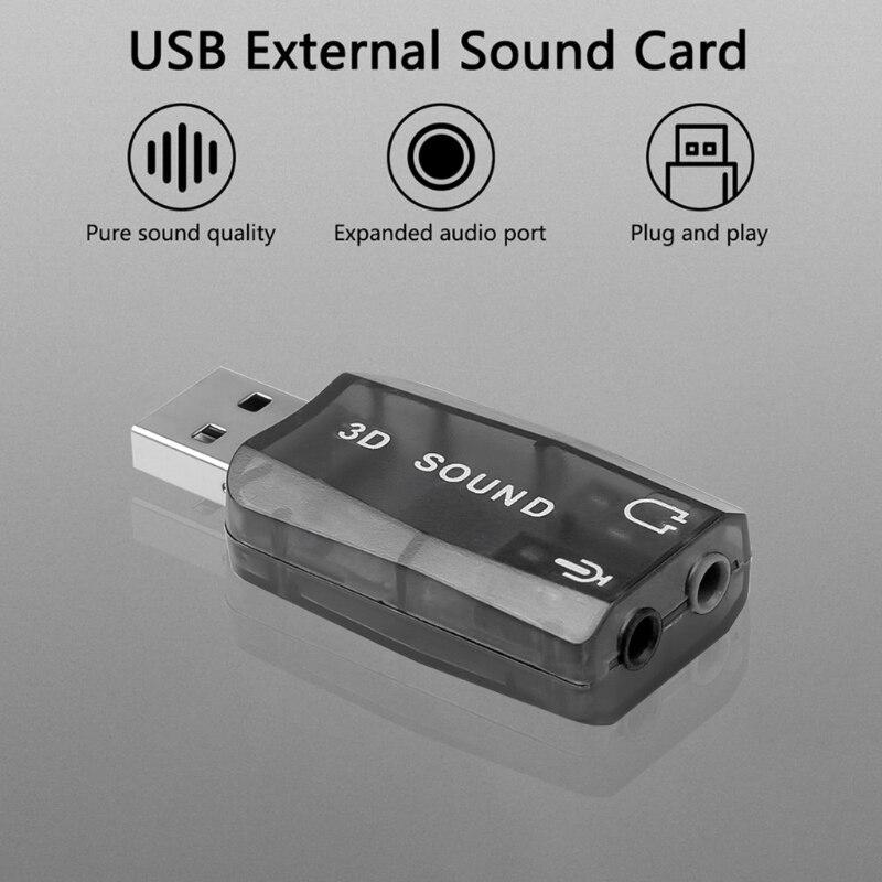Звуковой адаптер - внешняя звуковая карта USB 3D 2.1/5.1-канальная 555730 - фото 5 - id-p225059011
