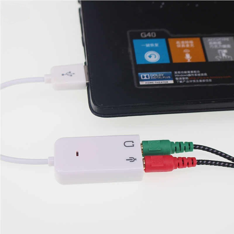 Звуковой адаптер - внешняя звуковая карта USB 3D 2.1/7.1-канальная, кабель, белый 555736 - фото 2 - id-p225059013