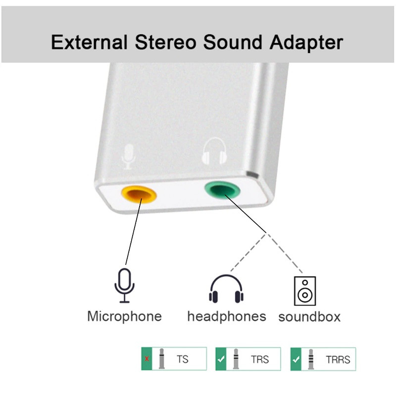 Звуковой адаптер - внешняя звуковая карта USB3.1 Type-C Hi-Fi 3D 2.1/7.1-канальная, кабель, серебро 556178 - фото 3 - id-p225059018