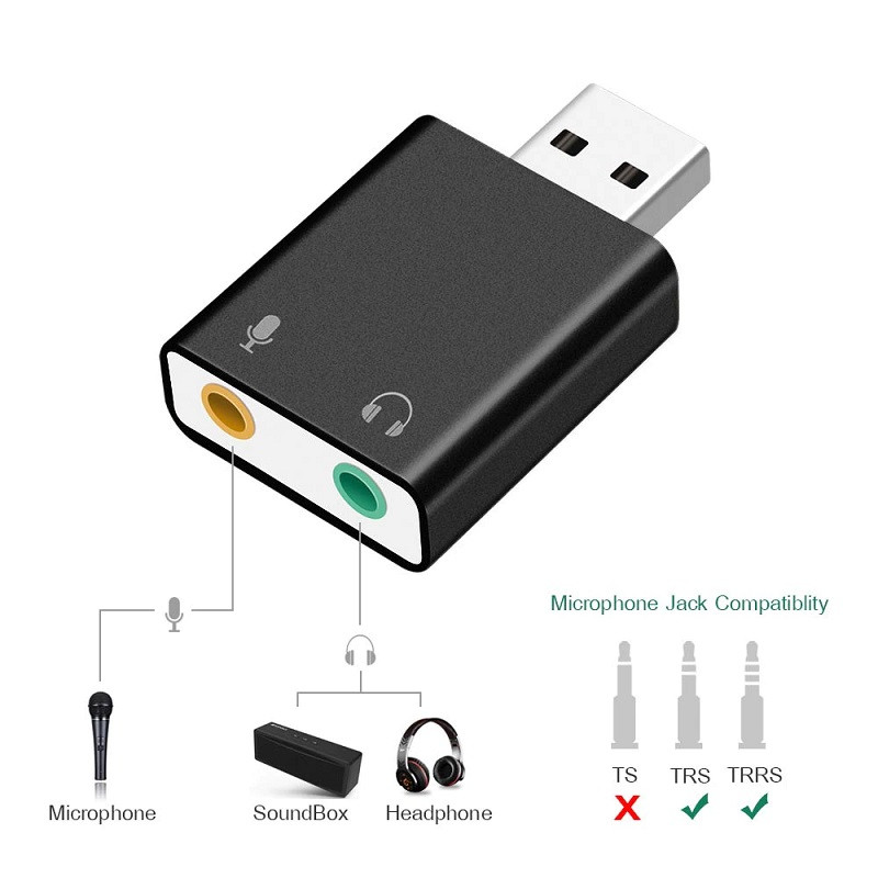 Звуковой адаптер - внешняя звуковая карта USB Hi-Fi 3D 2.1/7.1-канальная, черный 556181 - фото 4 - id-p225059021
