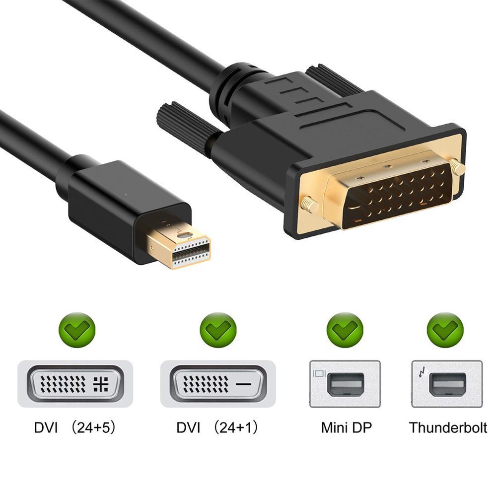 Кабель Mini DisplayPort - DVI-D, папа-папа, 1,8 метра, черный 555153 - фото 2 - id-p225059103