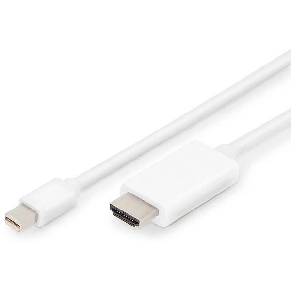 Кабель Mini DisplayPort - HDMI, папа-папа, 1,8 метра, белый 555154 - фото 1 - id-p225059113