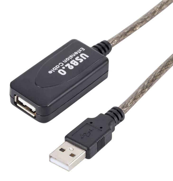 Кабель USB2.0 с усилителем, папа-мама, 20 метров 556502 - фото 2 - id-p225059131