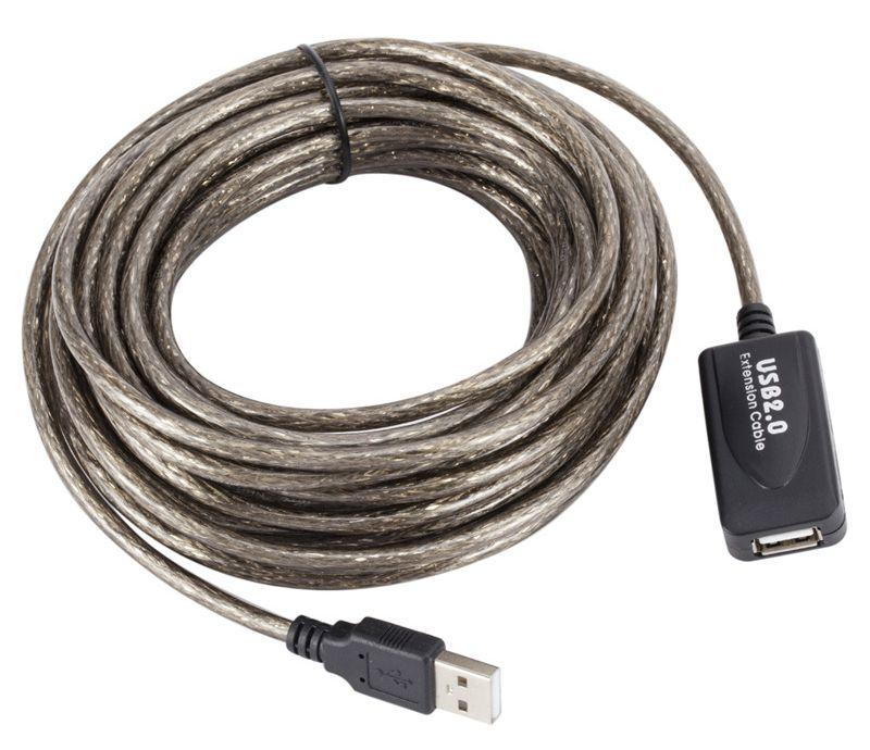 Кабель USB2.0 с усилителем, папа-мама, 10 метров 556500 - фото 1 - id-p225059133