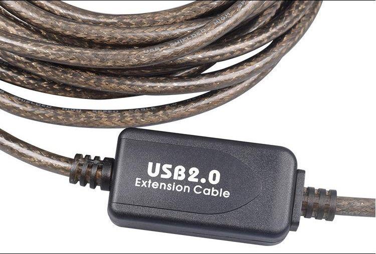 Кабель USB2.0 - USB-B, папа-папа, с усилителем, 10 метров, черный 555963 - фото 5 - id-p225059135