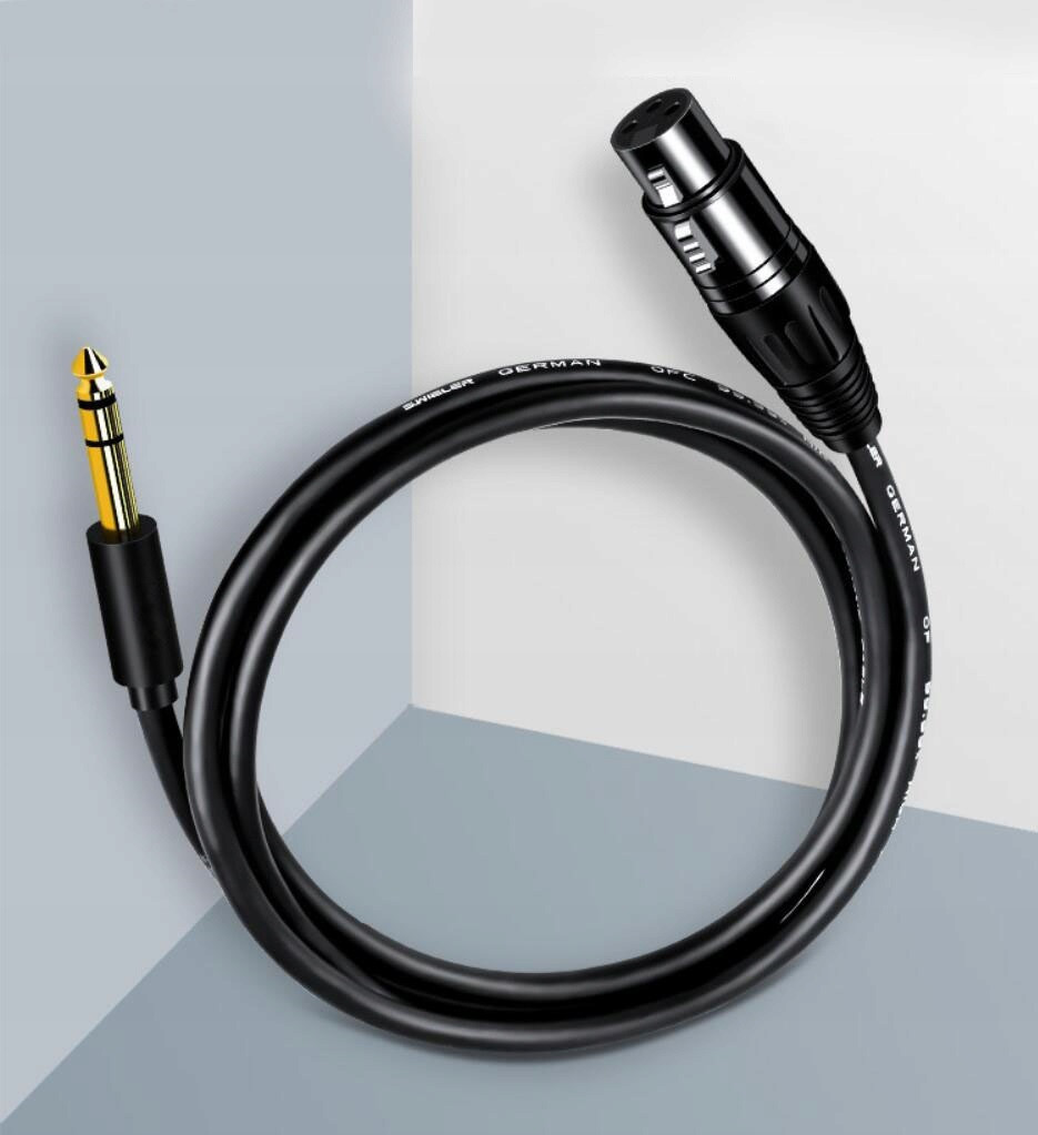 Кабель jack 6.35mm - XLR для микрофона, черный, 1,5 метра 556338 - фото 3 - id-p225059243