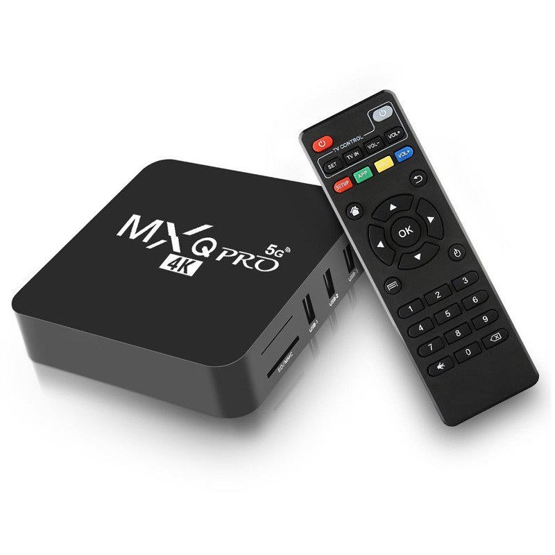 Цифровая приставка MXQpro 4K для ТВ - медиаплеер HDMI для цифрового телевидения Android v11.1, WI-FI - фото 1 - id-p225059250