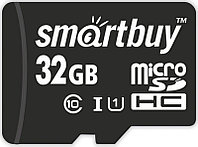 Карта памяти MicroSDHC 32Gb SmartBuy (SB32GBSDCL10-01), класс 10, SD-адаптер 556010