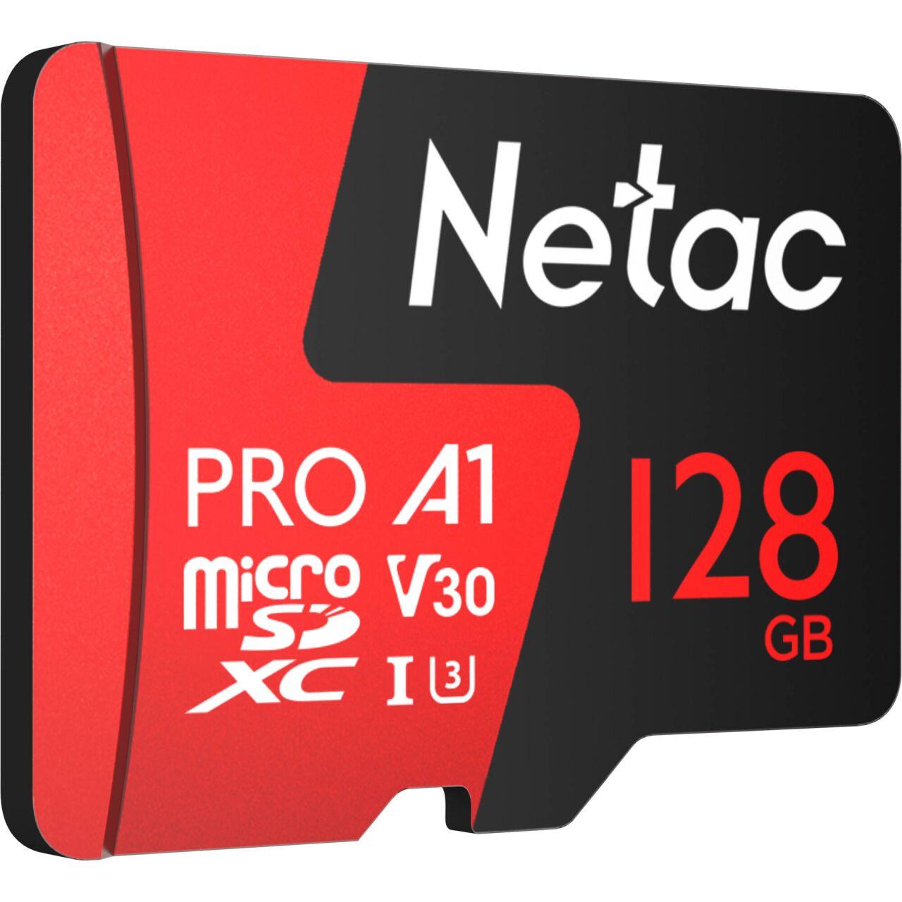 Карта памяти SDXC-micro 128GB Netac P500 Extreme PRO, класс 10, SD-адаптер 556568 - фото 3 - id-p225059264