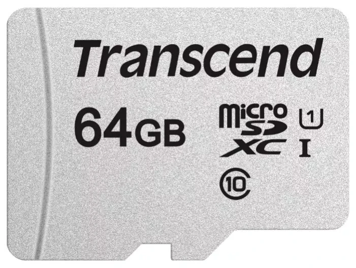 Карта памяти MicroSDXC 64Gb TRANSCEND (TS64GUSD300S-A), класс 10, SD-адаптер 556720 - фото 2 - id-p225059265