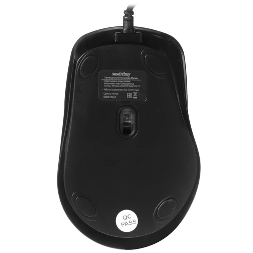 Мышь проводная Smartbuy 265-K ONE (SBM-265-K), тихий клик, черный 556418 - фото 4 - id-p225059272