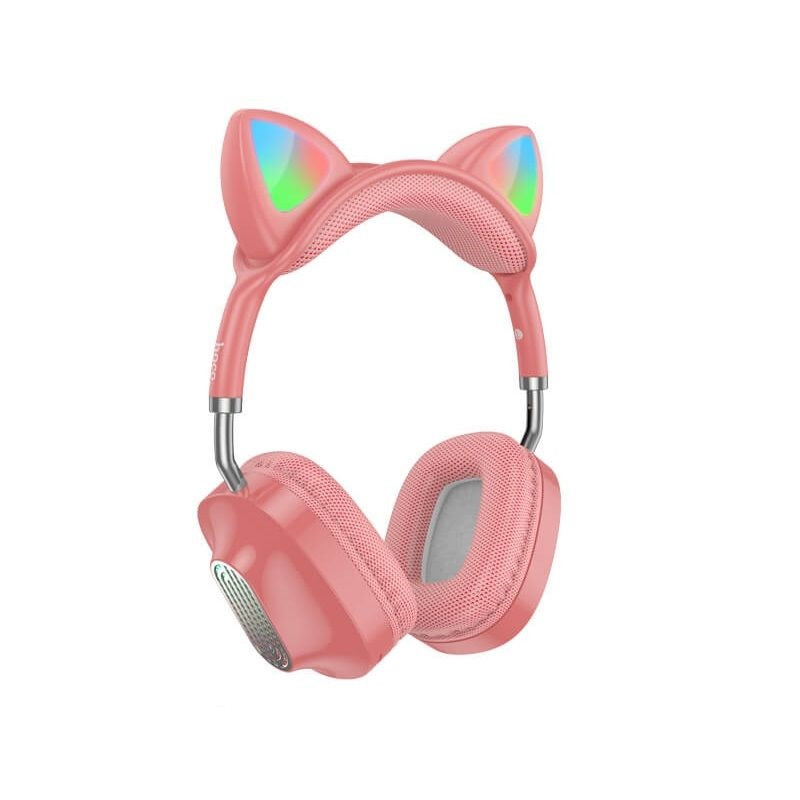Беспроводные Bluetooth наушники HOCO ESD13, полноразмерные, "кошачьи ушки", розовый 556848 - фото 2 - id-p225059308