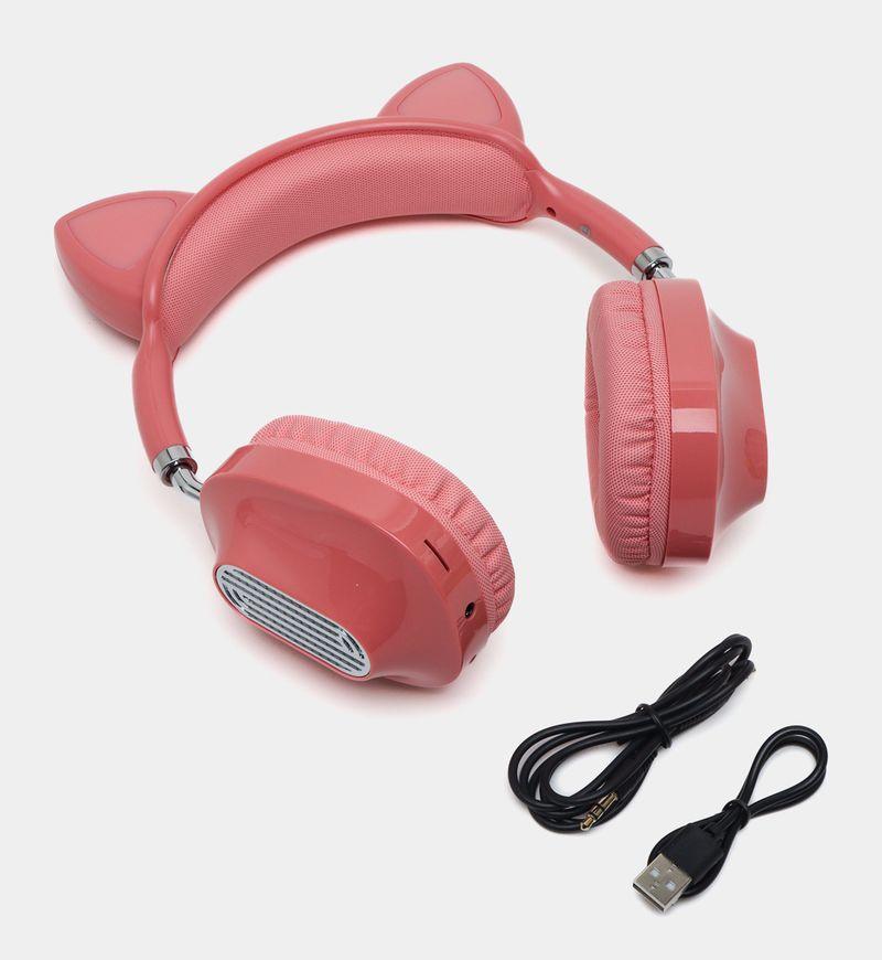 Беспроводные Bluetooth наушники HOCO ESD13, полноразмерные, "кошачьи ушки", розовый 556848 - фото 5 - id-p225059308