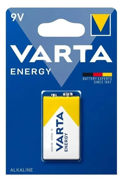 Батарейка - элемент питания VARTA Energy Крона/6LR61/1BP 556457 - фото 2 - id-p225059321