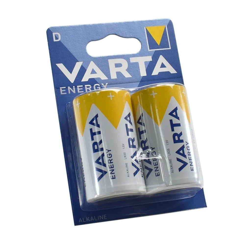 Батарейка - элемент питания VARTA Energy LR20/D/BP2 (бочка) 556458 - фото 1 - id-p225059325