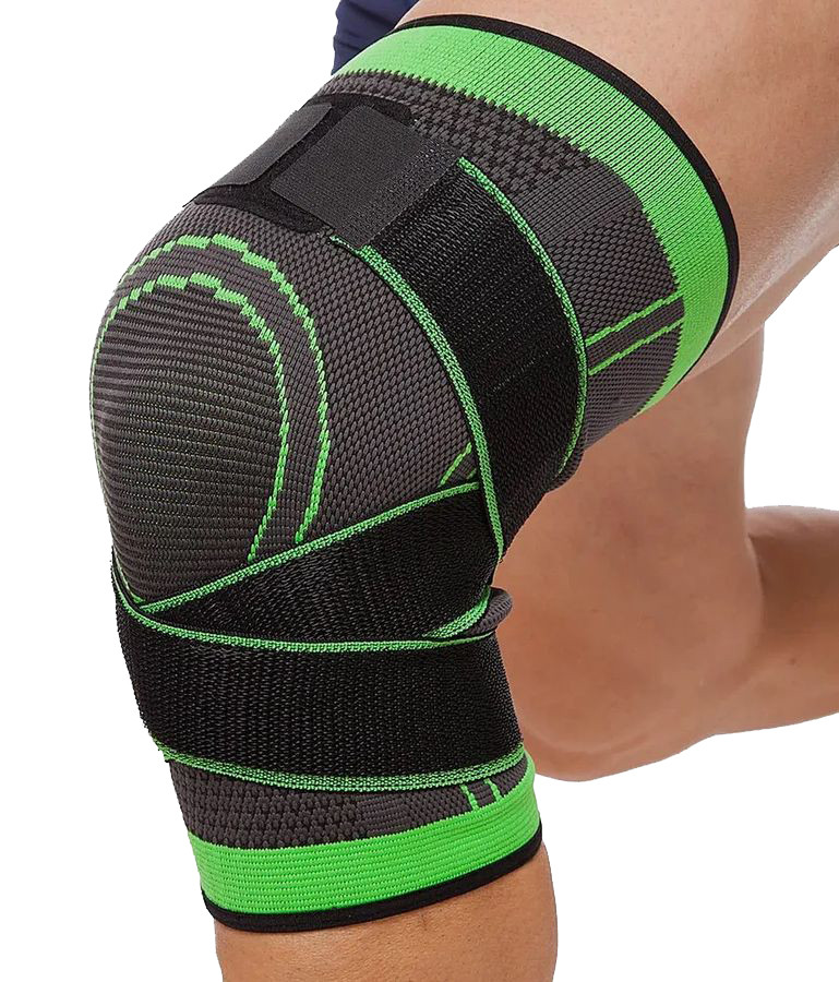 Фиксатор коленного сустава с лентами - регулируемый бандаж на колено - ортопедический эластичный наколенник - - фото 7 - id-p225059354