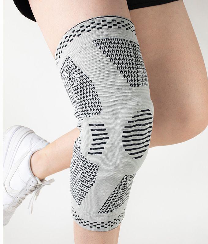 Фиксатор коленного сустава с силиконовой вставкой и пружинной опорой - бандаж на колено - ортопедический - фото 7 - id-p225059358