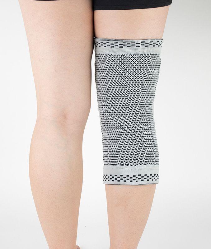 Фиксатор коленного сустава с силиконовой вставкой и пружинной опорой - бандаж на колено - ортопедический - фото 8 - id-p225059361