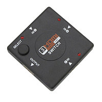 Адаптер - переключатель - свитч 3×1 HDMI, FullHD 1080p 3D, пассивный, черный 555562