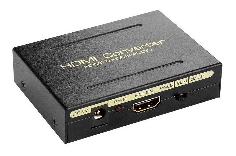 Адаптер - HDMI аудио экстрактор 4K 30Гц, черный 556742 - фото 1 - id-p225060178