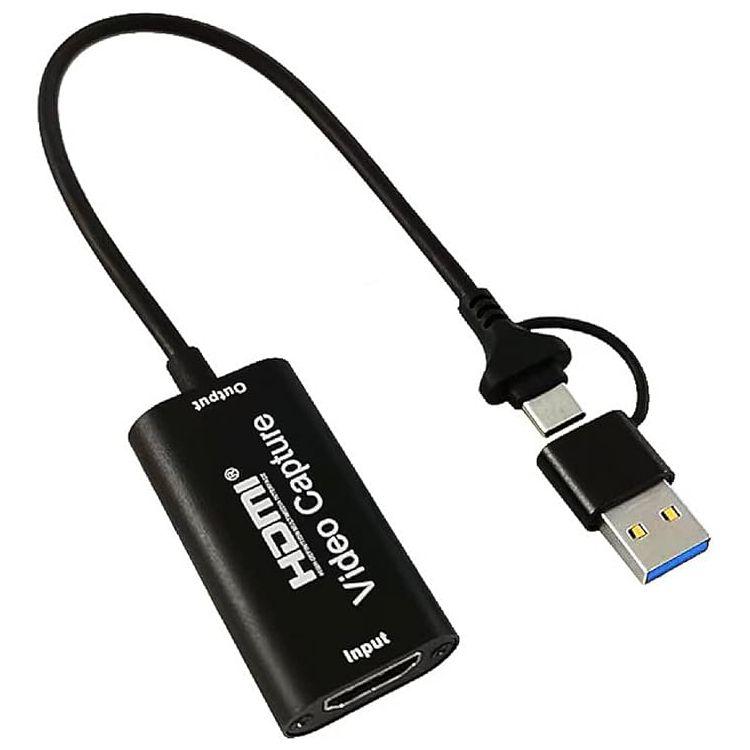Карта видеозахвата USB3.1 Type-C / USB3.0 Type-A - HDMI, ver.01b, черный 556763 - фото 1 - id-p225060182