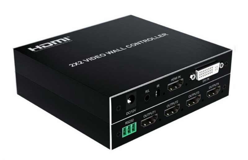 Контроллер видеостены HDMI FullHD на 4 экрана 2x2 556331 - фото 1 - id-p225060187
