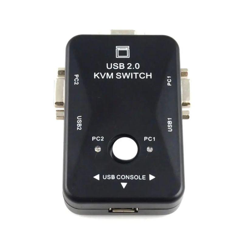 Адаптер - 2-х портовый KVM-переключатель VGA, черный 555593 - фото 1 - id-p225060192