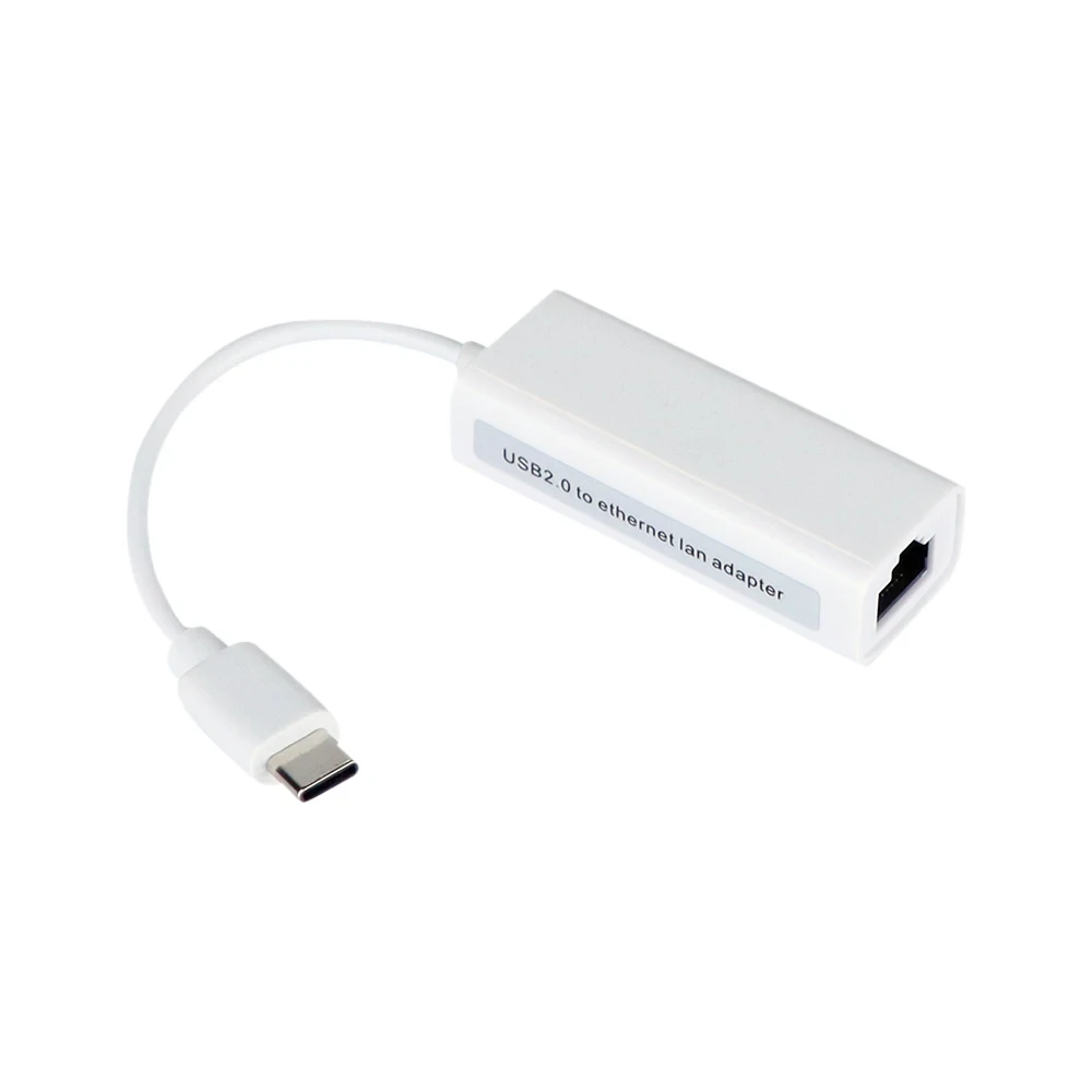 Адаптер - переходник USB Type-C 2.1 - RJ45 (LAN) до 100 Мбит/с, белый 556741 - фото 2 - id-p225060201
