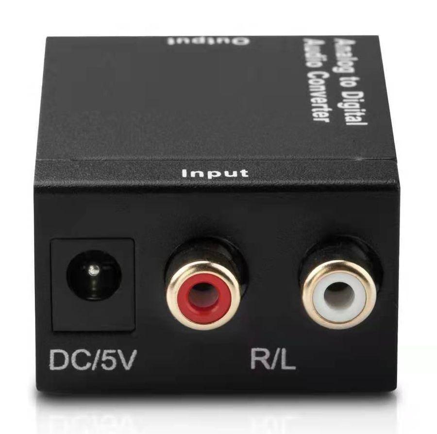 Адаптер - переходник, аудио-преобразователь с RCA (тюльпаны) на оптику (Toslink/SPDIF), черный 556506 - фото 3 - id-p225060205