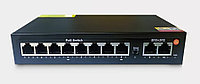 Сетевой хаб LAN - коммутатор POE - свитч-разветвитель на 8+2 RJ45 порта, 10/100 Мбит/с, молниезащита 556771