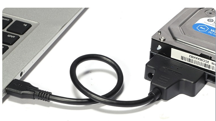 Адаптер - переходник - кабель SATA - USB3.0 для жесткого диска SSD/HDD 2.5 /3.5 с разъемом питания, ver.03, - фото 2 - id-p225060226
