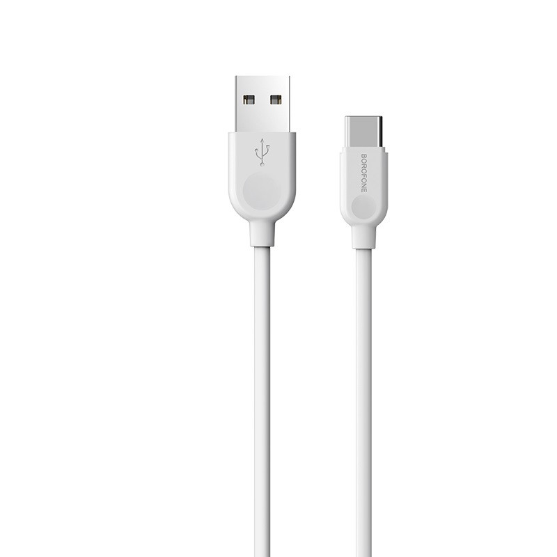 Зарядный USB дата кабель BOROFONE BX14 Type-C, 3.0A, 3м, белый 556392 - фото 4 - id-p225059473