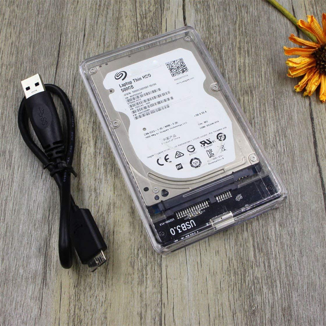 Внешний корпус - бокс SATA - MiniUSB - USB3.0 для жесткого диска SSD/HDD 2.5 , прозрачный 555630 - фото 6 - id-p225060227