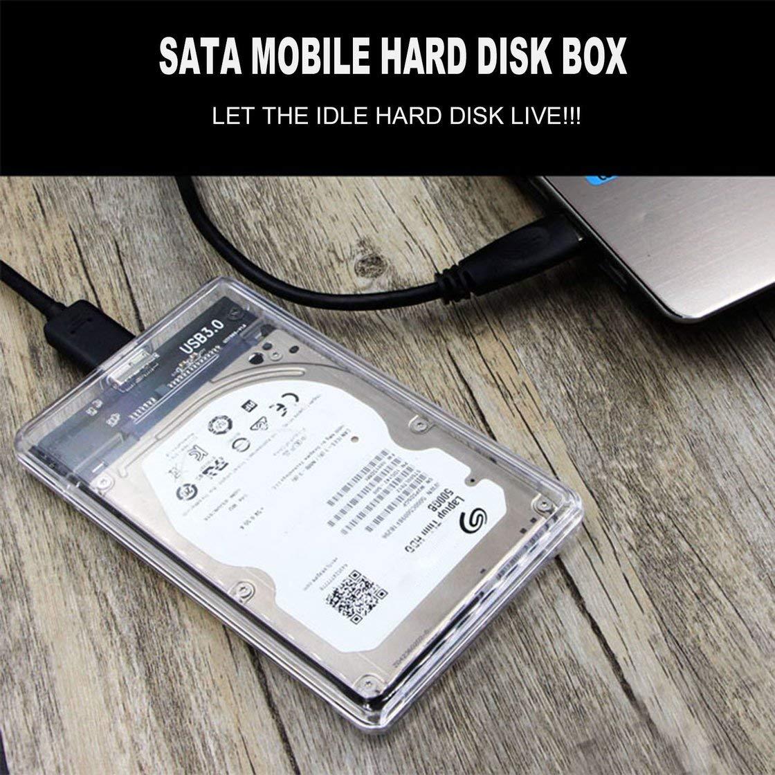 Внешний корпус - бокс SATA - MiniUSB - USB3.0 для жесткого диска SSD/HDD 2.5 , прозрачный 555630 - фото 7 - id-p225060227