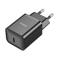 Зарядное устройство сетевое - блок питания HOCO N27, 1 USB Type-C PD20W, черный 556402