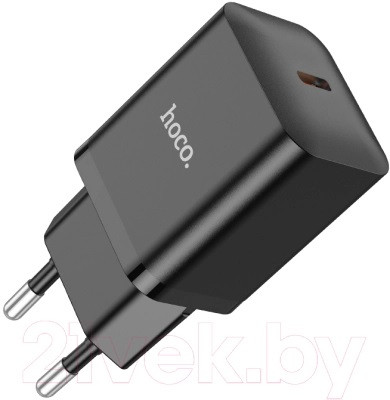 Зарядное устройство сетевое - блок питания HOCO N27, 1 USB Type-C PD20W, черный 556402 - фото 4 - id-p225059485