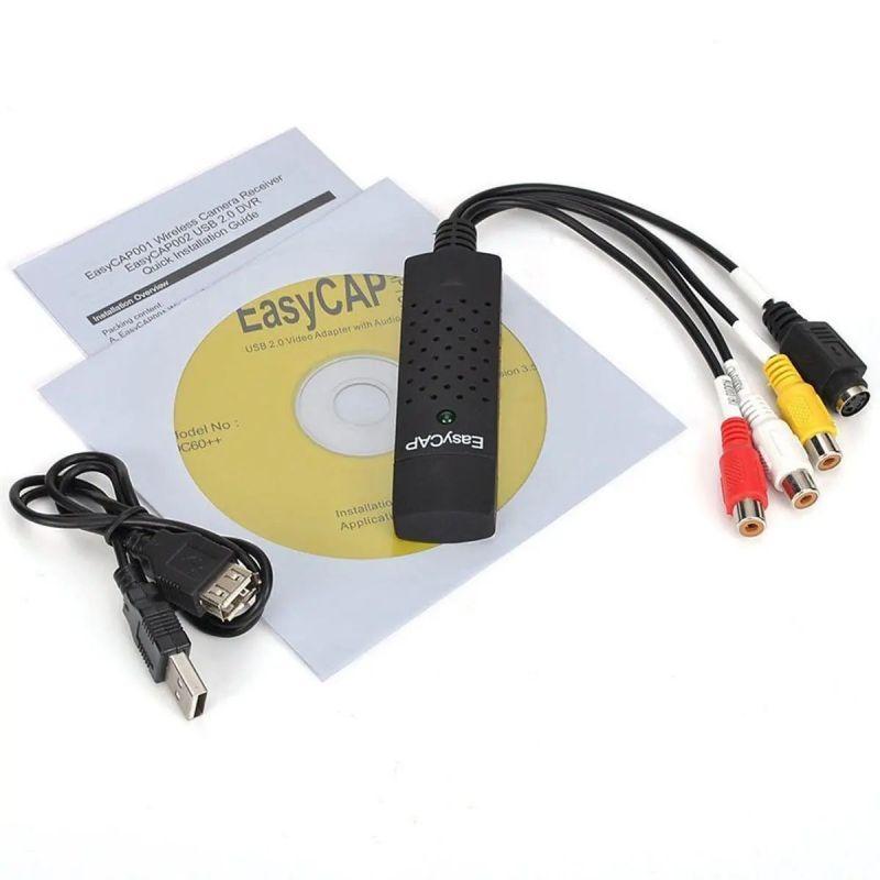 Карта видеозахвата USB2.0 - RCA (AV) EasyCAP, черный 555075 - фото 2 - id-p225060254