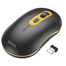 Мышь беспроводная HOCO GM21, 2,4G, 1600dpi, черно-желтый 556413