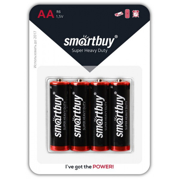 Батарейка - элемент питания SMARTBUY AA/R6/4BР 556456 - фото 1 - id-p225060416