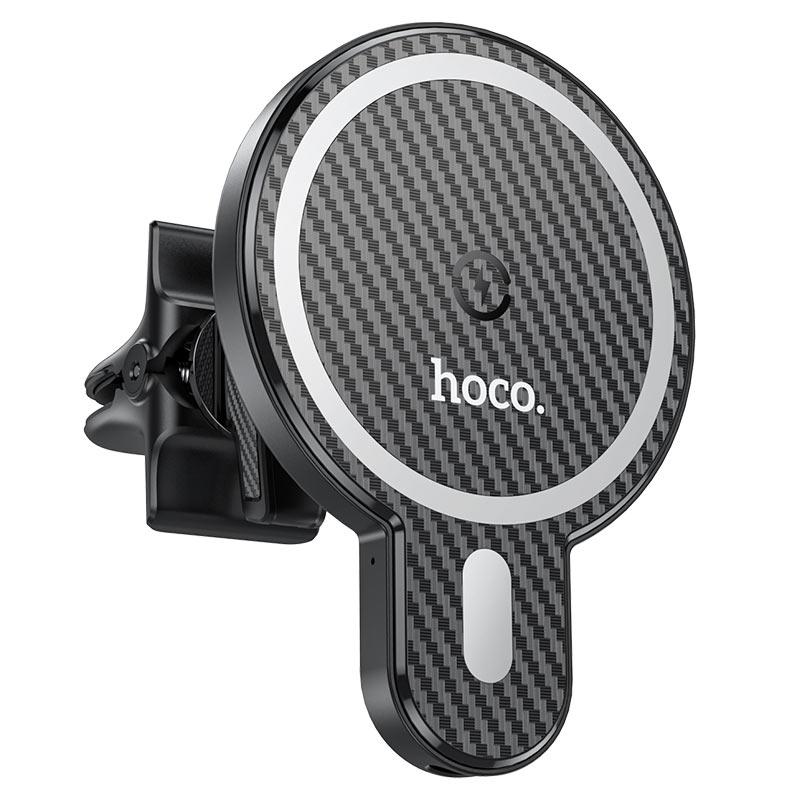 Автомобильный магнитный держатель для телефона на воздуховод HOCO CA85, черный 556069 - фото 3 - id-p225060457