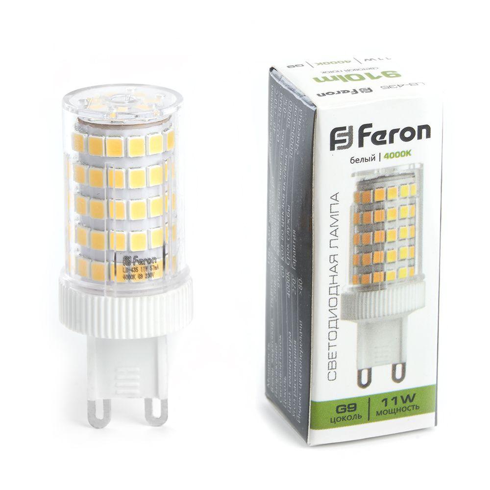 Лампа светодиодная Led Feron LB-435 G9 11W 175-265V 4000K 38150 - фото 1 - id-p225061342