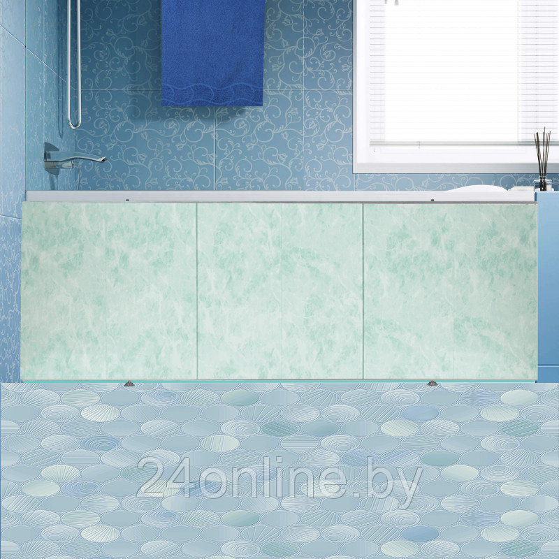 Экран под ванну Comfort Alumin Group Мрамор зеленый 150 - фото 1 - id-p225061352