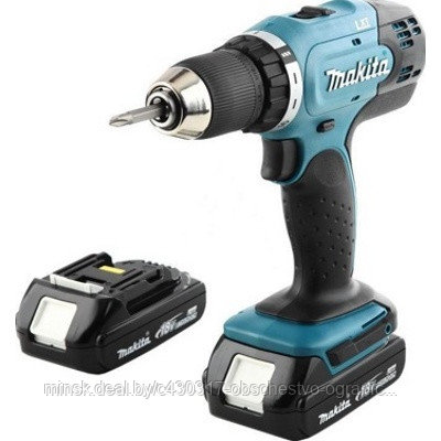 Makita DDF453SYE, Аккумуляторный шуруповерт, 18B Li-ion, 1.5 А/ч (Makita DDF 453 SYE) - фото 1 - id-p225061624