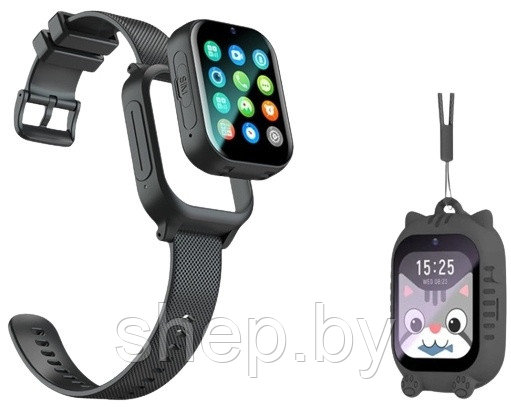 Детские умные GPS часы Awei H29 с камерой, SIM, 4G, Bluetooth, Wi-Fi, Цвет : черный, розовый, голубой - фото 4 - id-p225061498
